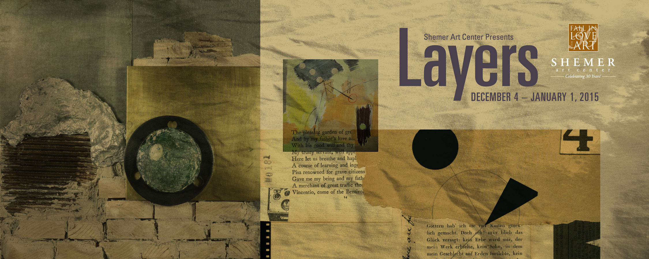 Shemer Announces LAYERS: Collage and Assembly Juried Exhibition