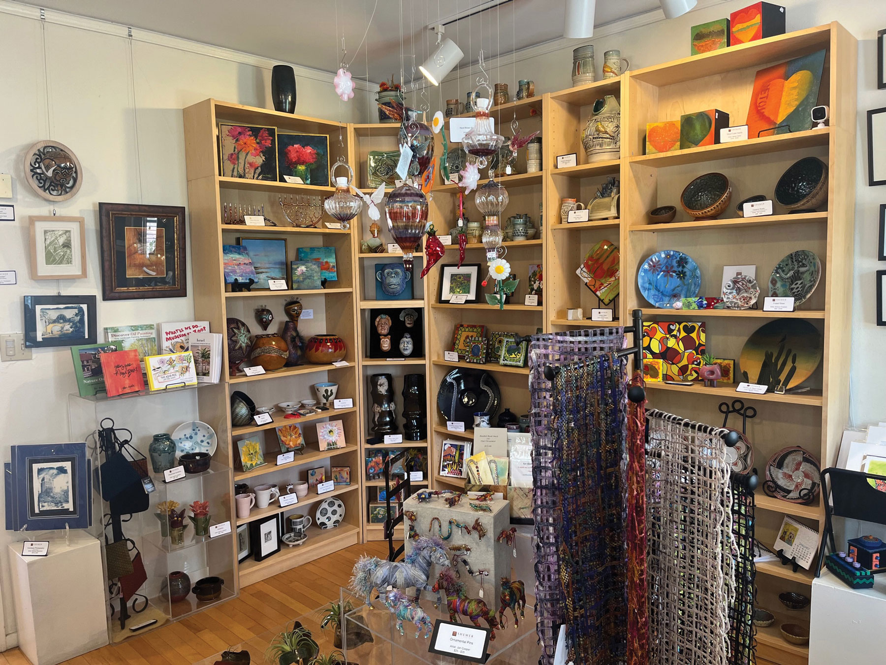 A room filled with lots of shelves full of items.